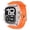 Orange-Clear, variant on Rugged Band and Case Compatible with Apple Watch Ultra 3 2 1 Series 11 10 9 49mm 46mm 45mm 44mm 42mm, iWatch Sport Strap with Shockproof PC Frame Bumper