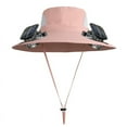 thumbnail image 2 of LmnLft Wide Brim Solar Fan Hat, Hat with Fans Solar Power - Adjustable Wide Brim Fan Sun Bucket Hat for Men Women Fishing & Beach Hat with Fan Built In, 2 of 5