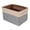 Beige, variant on Unique Bargains Storage Cube Fabric Storage Bin with Handles White 15*10.2*9.8in