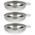 ITSELFER 3pcs Powder Weighing Pan Stainless Steel Scale Pan Powder