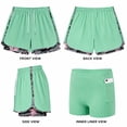 thumbnail image 4 of Women’s 2-in-1 Workout Shorts, High Waisted Athletic Running Shorts with Built-in Liner Pocket, Nylon Spandex Quick Dry Gym Yoga Training Shorts, 4 of 6