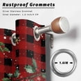 thumbnail image 2 of Outdoor Curtains for Patio Waterproof, Christmas Snowman Outdoor Privacy Panels Grommet, Xmas Snowflake Elk Tree Balls Red Plaid Blackout Outside Curtains for Porch/Cabana 54"x95", 1 Panel, 2 of 8