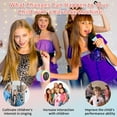 thumbnail image 2 of Mini Karaoke Machine for Kids Adults，Portable Karaoke Speaker with 2 Wireless Microphones，Toys Birthday for Girls 4,5,6,7,8,9,10,11,12+ Years (Blue), 2 of 7
