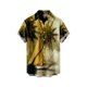 thumbnail image 1 of Camisas De Compresion Camisa de manga corta con estampado digital 3d de ocio de tendencia de moda de playa de turismo de vacaciones de verano para hombres (Yellow, XL), 1 of 2