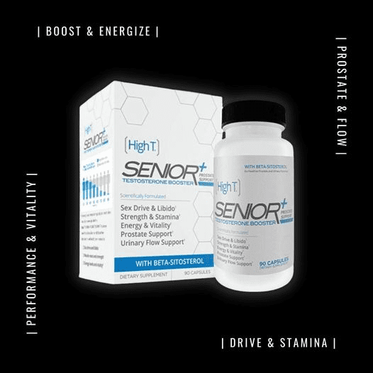 High T Senior+ Prostate & Testosterone Support Natural Testosterone Support 90 Capsules