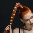 thumbnail image 4 of Fiudx Diadema para Teléfono, Elegante Lazo para El Pelo, Cuerda Duradera Elástica, Cuerda de Cuero Resistente Al Agua, Ideal para Crear Peinados y Nadar, Moda para Mujeres y Niñas, Suave Fibra de Pol, 4 of 5