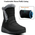 thumbnail image 5 of Northblanc Snow Boots for Women Winter Warm Fur Lined Mid Calf Boots - Outdoor Womens Booties With Zipper, 5 of 8