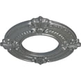 thumbnail image 3 of Ekena Millwork 9"OD x 4 1/8"ID x 5/8"P Benson Ceiling Medallion (Fits Canopies up to 4 1/8"), Hand-Painted Platinum, 3 of 7