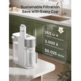 thumbnail image 4 of DREO Reverse Osmosis Water Filter Countertop, RO Filtration System, 3:1 Pure to Drain, TDS & Filter Life & 2 Autofill Pitchers, Install-Free, Self-Cleaning Water Purifier, RO Water Filter 5L White, 4 of 8