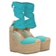 thumbnail image 1 of Apargata Puntal De Plataforma Con Yute Valeria Lona Premium Aqua Para Mujer, 1 of 5