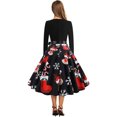 thumbnail image 4 of Damen Vintage Weihnachtskleid Cocktailparty Kleid Urlaub Kostüm Zubehör Zhivalor CWY-0757, 4 of 5