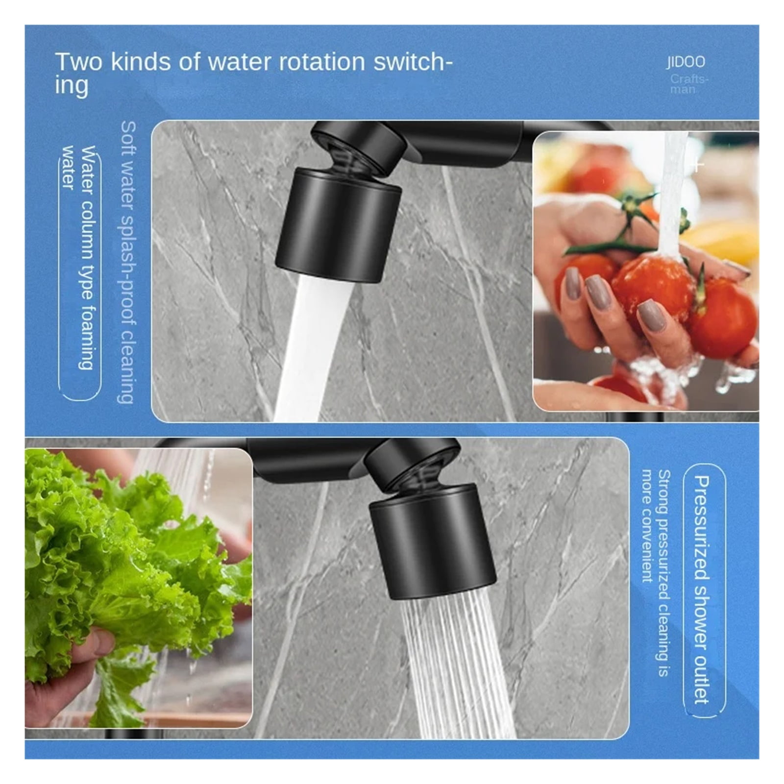 Black Hot And Cold Faucet, In Bathroom Zinc Alloy Sink Bathtub, Mixing Valve Wash Basin Double Hole Mixing Valve Faucet ,Leakproof Design