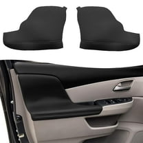 KBH Door Panel Armrest Cover Replacement for Honda Odyssey 2011-2017, Leather Car Door Arm Rest Replacement Cover Skin, 1 Pair, Black