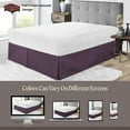 thumbnail image 6 of SGI Bedding 10 Inch Pleated Bed Skirt | Microfiber Bed Skirt | Fade Resistant, Wrinkle Free, Anti-static, Decorative, Extra Storage Space, Clutter-Free | Full, Plum, 6 of 8