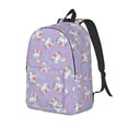 thumbnail image 1 of Disketp Swan With Stars print Canvas Backpack Lightweight Travel Daypack Student Rucksack Laptop Backpack-, 1 of 5