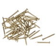 thumbnail image 1 of Uxcell 50pcs Clavos Pequeños de Latón para DIY Imágenes Accesorios de Cajas de Madera 1.2x15mm, 1 of 5