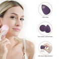 thumbnail image 3 of Juego de 4 esponjas de maquillaje y licuadora: 4 esponjas de belleza profesionales para mezclar base y licuadora, 3 of 4