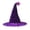 A-PP2376, variant on Womens Witch Hat Velvet Pleated Curved Pointed Wide Brim Fancy Dress Halloween Stage Performance Hat