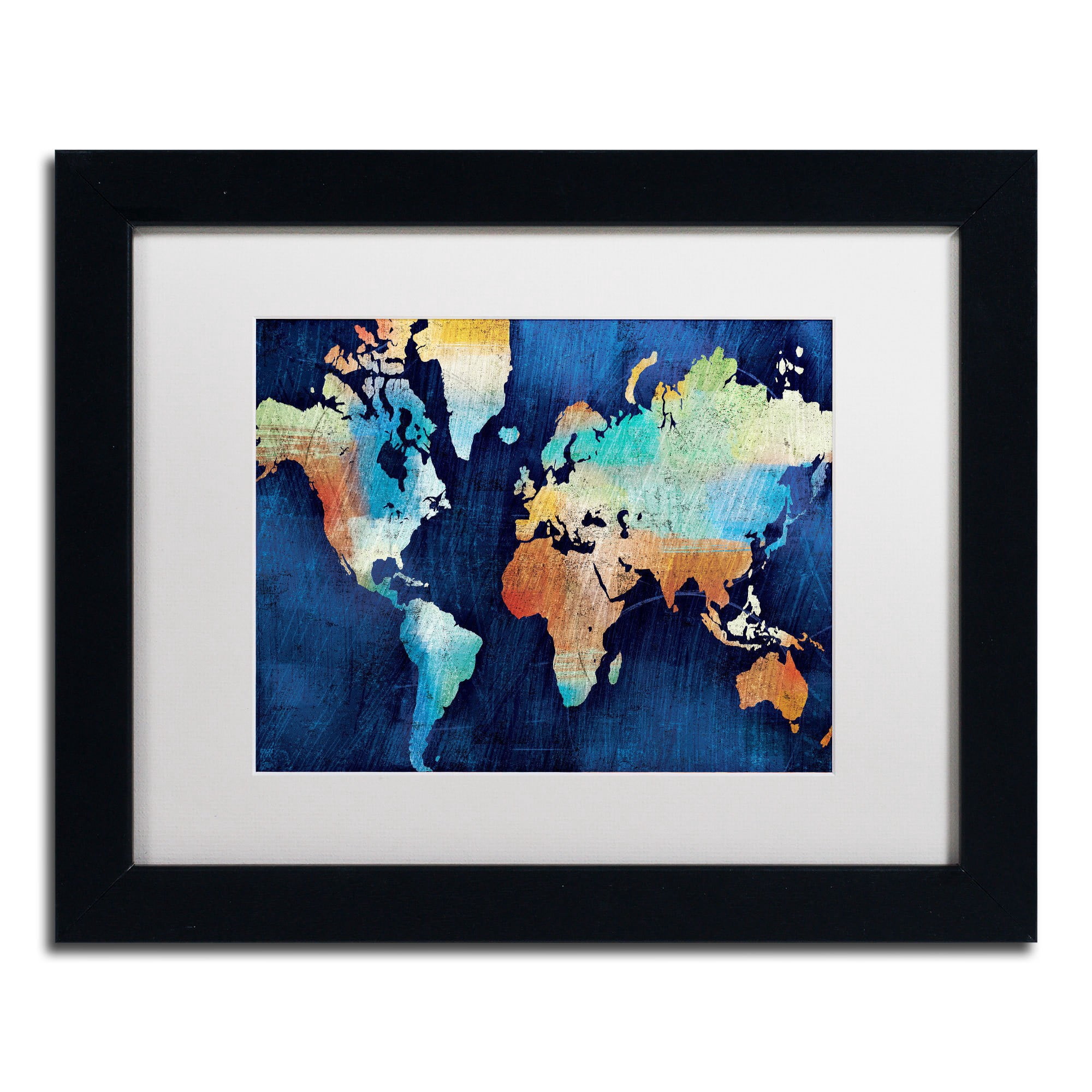 Trademark Fine Art "Seasons Change" Canvas Art by Michael Mullan, White Matte, Wood Frame