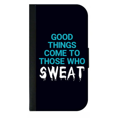 Good Things Come To Those Who Sweat - Passport Cover / Card Holder for (Things Work Out Best For Those)