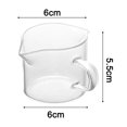 thumbnail image 3 of Juego de 2 tazas para espresso, tazas de 4 oz con boquillas dobles, vasos para espresso, taza para leche con asa, vidrio transparente, accesorios para espresso para máquina de espresso, 3 of 5