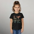 thumbnail image 2 of Girl's Lost Gods Horse Retro Love Text  Graphic Tee Black Large, 2 of 9