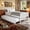 White, variant on Sailvan Twin Bed with Trundle, Solid Wood Platform Bed Frame with Headboard, No Box Spring Needed Grey