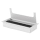 thumbnail image 3 of Pasacables para Mesa de Escritorio Pasamuros Rectangular Pasamonta?as para Cables Aleación de Aluminio Cubierta de Orificio de Alambre con Cepillo para Oficina Hogar Manejo de Alambre de Escritorio de Amonsee No, 3 of 5