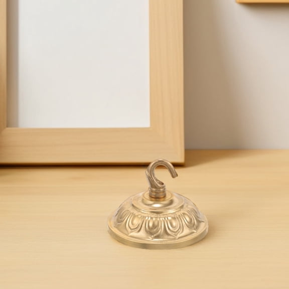 OFFIGAM 2pcs Metal Ceiling Light Plate Golden Vintage Canopy for Home Decor Living Room Lighting Fixture