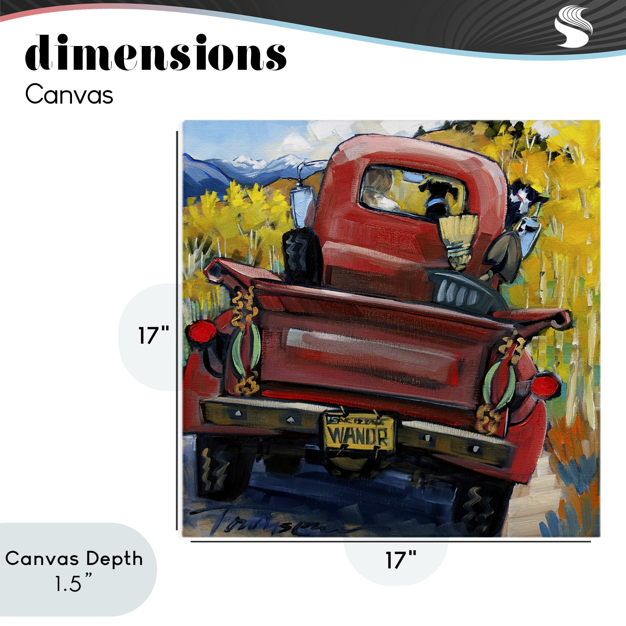 Stupell Industries Wander Truck Through Wheat Grass Canvas Wall Art, design by CR Townsend