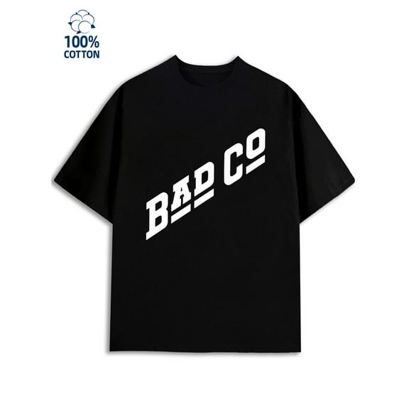Bad Co Tee men 180G 100% Cotton black Trendy Unisex Shirt Graphic Tee tshirts Basic Unisex Shirt Printed tshirts Vintage Unisex Shirt Printed tshirts Original Unisex Shirt Crewneck tshirts