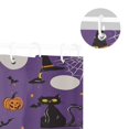 thumbnail image 5 of Yayeee Shower Curtain with Hooks 72"x72" Waterproof Fabric Bathroom Hanging Decor, Halloween Black Cat, 5 of 5