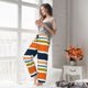 thumbnail image 5 of Fotbe Colorful Pastel Stripes Pantalones de Pijama para Mujer, Pantalones de Dormir, Pantalones Pj con Cordón y Bolsillos-3X-Large, 5 of 6