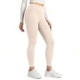 thumbnail image 5 of Workout Leggings Womens Yoga Tights 22''/23'' Compression Butt Lift 7/8 Gym Pants Beige 2XL, 5 of 6