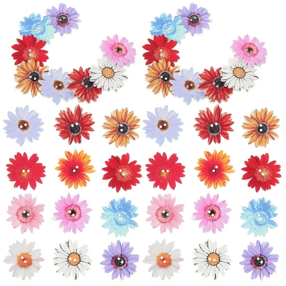 50 Pcs Large Buttons Sunflower Crafting Practical Decorative