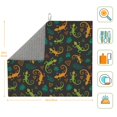 thumbnail image 2 of Dish Drying Mat, Exotic Funny Gecko Lizard Leaves Highly Absorbent Drying Matt Kitchen Counter, Dish Mat Drying Pad Dishes Drainer Mats for Kitchen Counter or Sink, 16 x 18 inch, 2 of 6