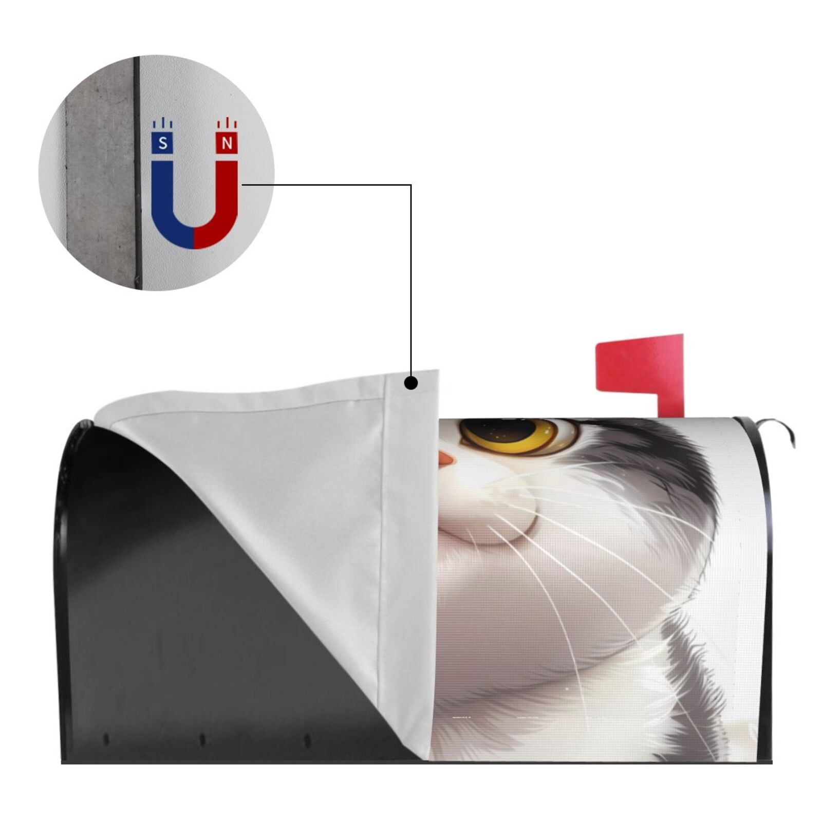 Kdxio Magnetic Mailbox Cover 21x18 in Mailbox Cover Outdoor Decoration Holiday Mailbox Covers for Home Garden Yard-21x18 in