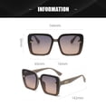 thumbnail image 2 of Gafas de sol cuadradas con polvo de purpurina, gafas anti-ultravioleta personalizadas, fabricadas en PC, 2 of 5