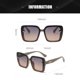 thumbnail image 2 of Gafas de sol cuadradas con polvo de purpurina, gafas anti-ultravioleta personalizadas, fabricadas en PC, 2 of 5