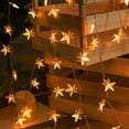 thumbnail image 5 of 40 LED Star and Spherical Shaped String Lights 20 FT Fairy Christmas Lights Battery Operated for Indoor and Outdoor, Party, Wedding and Holiday Decorations Warm White, 5 of 7
