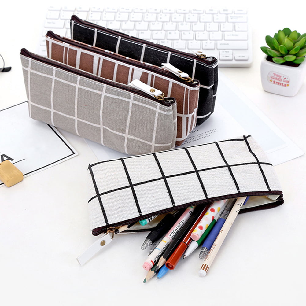 Beautiful Pencilcase School Supplies Office Pen Storage Writing Stripped Design