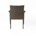 thumbnail image 5 of Christopher Knight Home San Pico Outdoor Wicker Chairs (Set of 4) by  Grey + Silver Cushion, 5 of 5