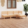 thumbnail image 1 of vidaXL 4 Piece Garden Lounge Set Solid Pinewood, 1 of 5