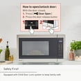 thumbnail image 6 of Panasonic 1.3 cu ft Countertop Microwave Oven in Glass Door, 6 of 7