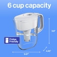 thumbnail image 5 of Jarra con filtro de agua Brita Metro con indicador de cambio de filtro SmartLight, sin BPA, reemplaza 1,800 botellas de agua de plástico al año, dura dos meses, incluye 1 filtro, pequeña, capacidad pa, 5 of 5