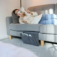 thumbnail image 3 of Bedside Felt Storage Hanging Bag Bed Storage Pocket Felt Bedside Caddy Storage Organizer Hanging Pocket for Organizing Magazine Phone Remote Control Small Things, 3 of 6