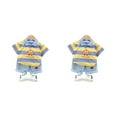 thumbnail image 1 of Qarigey Conjunto de pantalón y camisa con cuello vuelto y patrón de rayas para niños, conjunto de pantalones cortos para banquetes para Amarillo 80cm 2piezas, 1 of 6