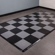 FlooringInc Diamond Nitro Motorcycle Mats, 5'x10', Black & Graphite