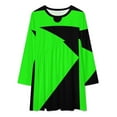 thumbnail image 2 of Shego Halloween Costume Loose Dress Evening Dress Summer Dresses for Women Luxury Dress Long Sleeved Dress, 2 of 4