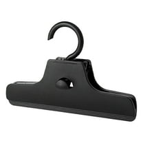 Aonity One Large Black Clothespin for Seamless Pants， Plastic Hanger Adjustable Clip Pants Clothes Clip Large Drying Clothes Hook Clip Hanger Pants Pants Skirts Jeans Plastic